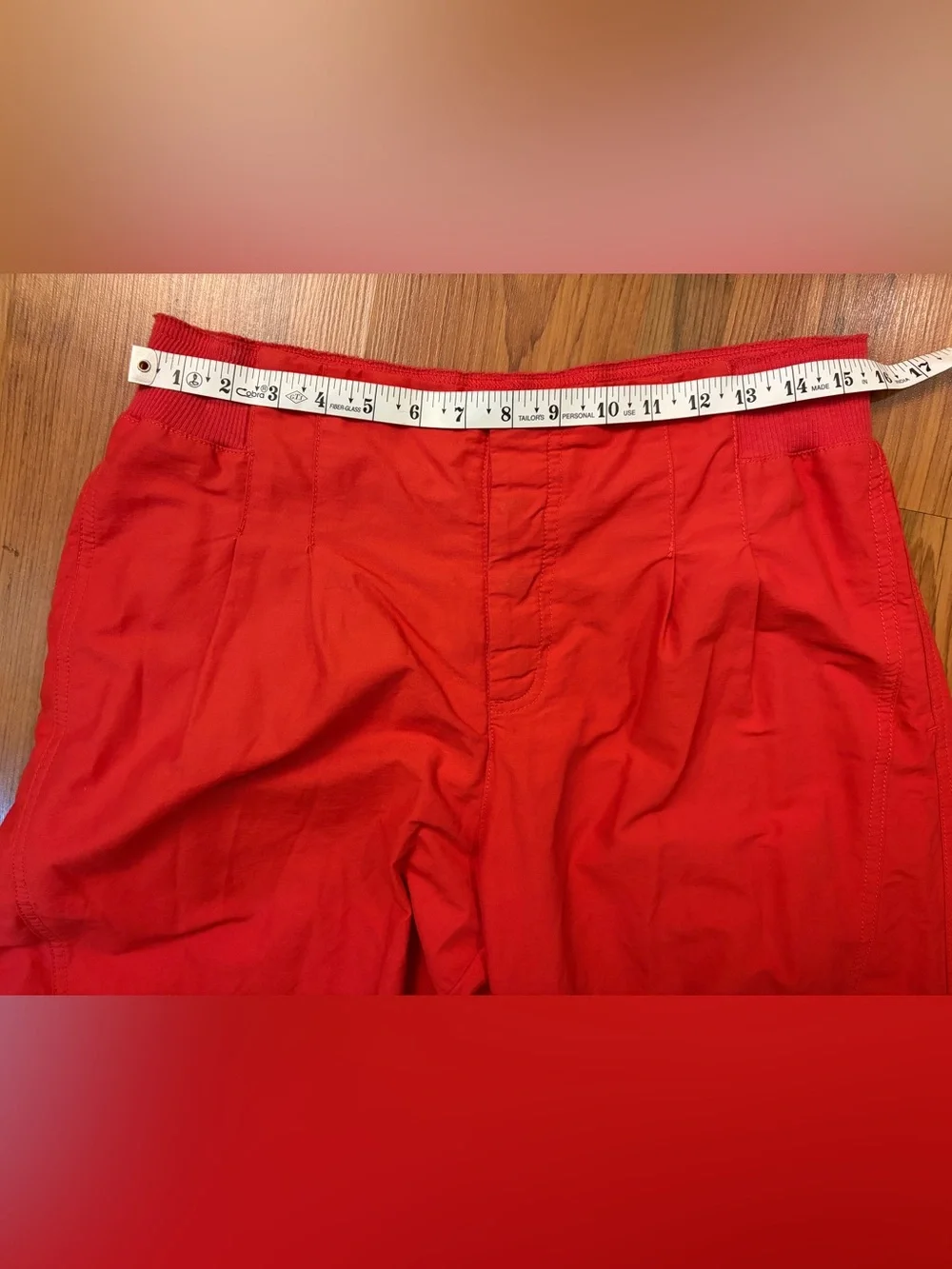 Free People Red Mesmerize Me Cargo Pants M - Picture 9 of 11